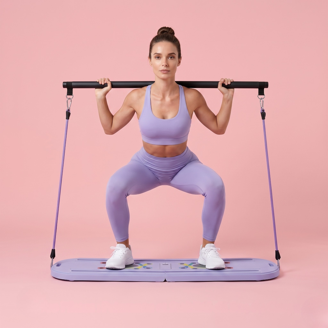 PRO Portable Pilates Reformer – Bar + Board & Resistance